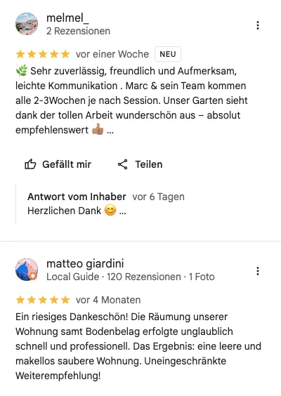 Google Bewertungen
